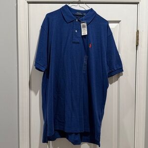 Ralph Lauren Navy Polo Shirt with Red Logo